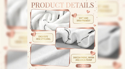 Valentine's Day Plush Throw