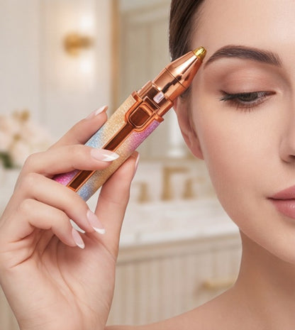 2 in 1 Electric Eyebrow and Facial Hair Trimmer