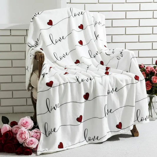 Valentine's Day Plush Throw