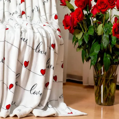 Valentine's Day Plush Throw